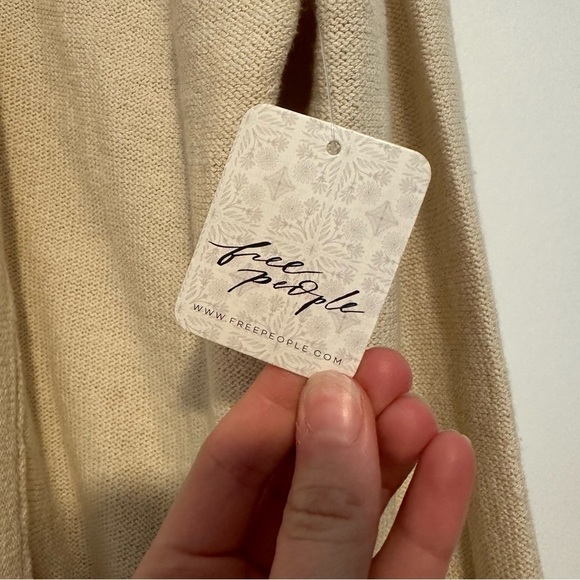 New Free People we the free Women's Desert knit Blazer in color Natural Size XS - Picture 7 of 15